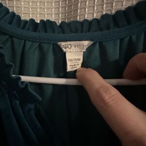 Catos green bell sleeved shirt